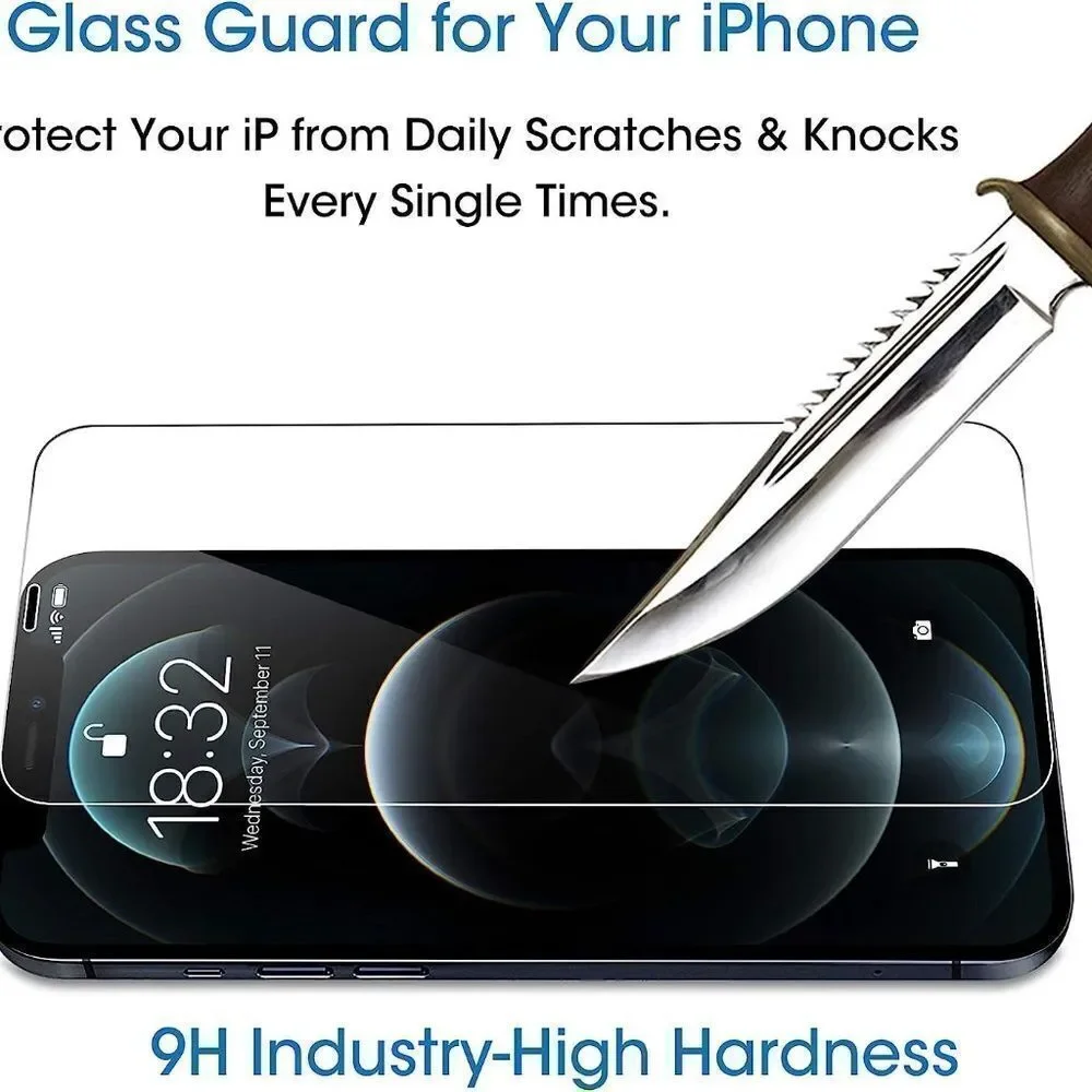 Amovo Screen Protector Iphone X Glass Black Border NIB